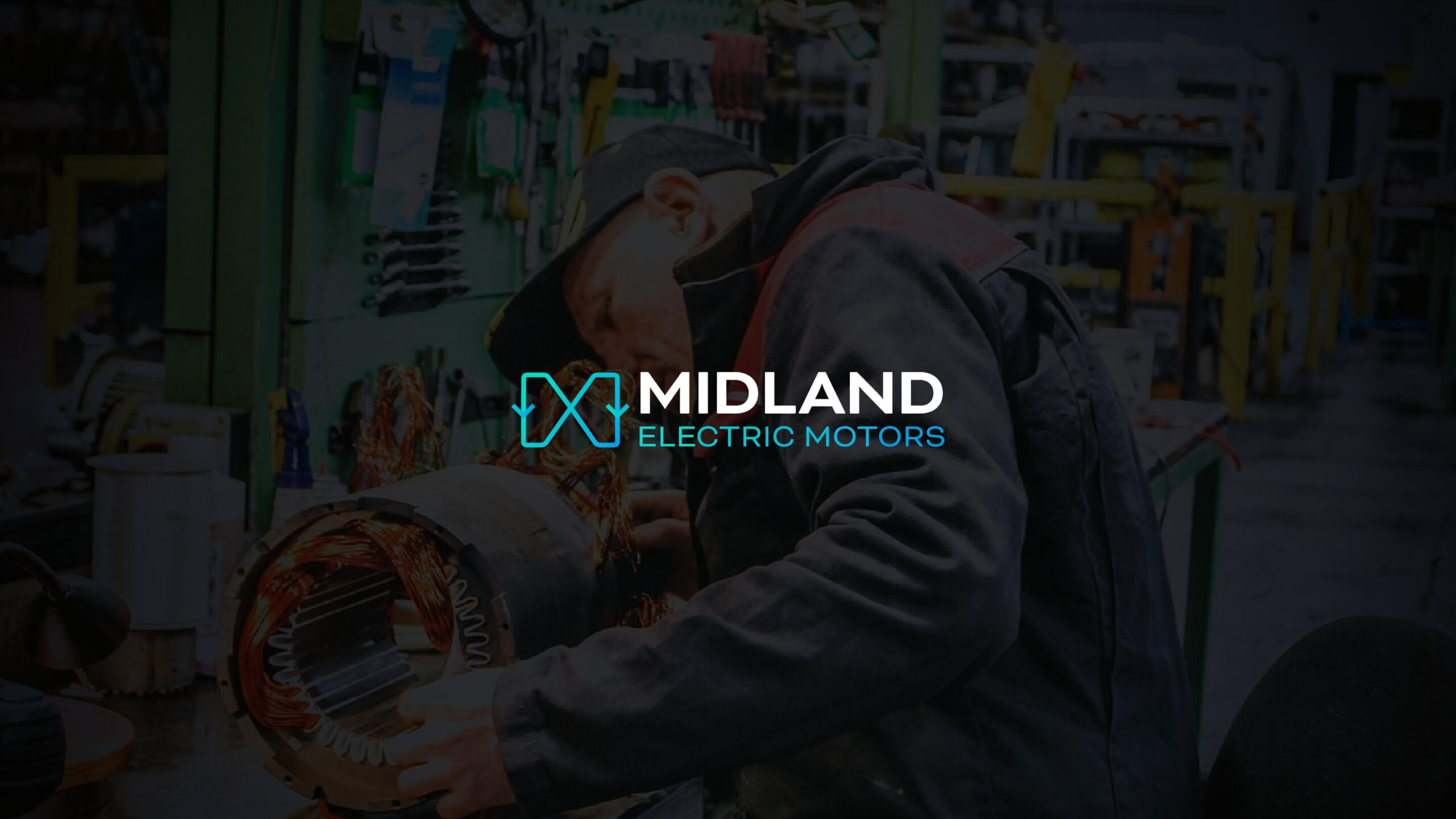 Logo design and rebrand for Midland Electric Motors